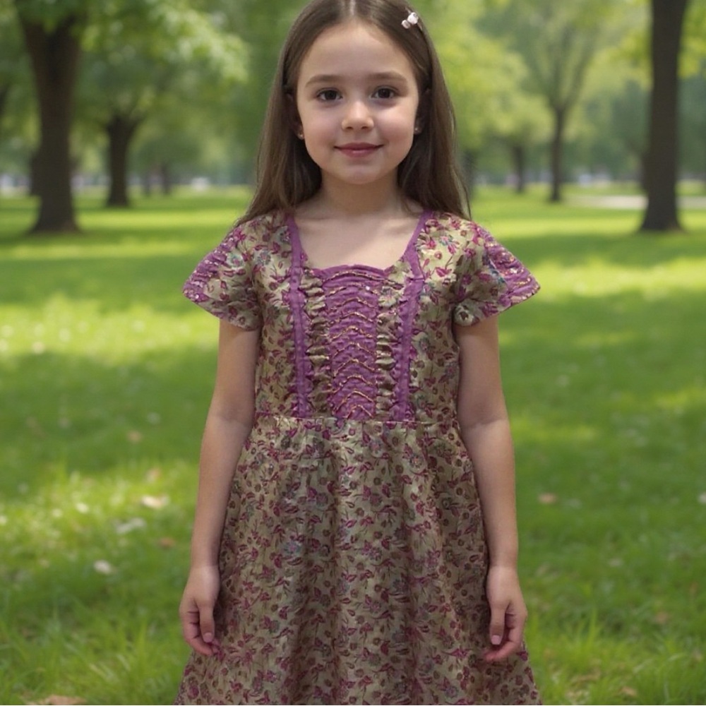 Fit & Flare Handmade Girls Princess Dress